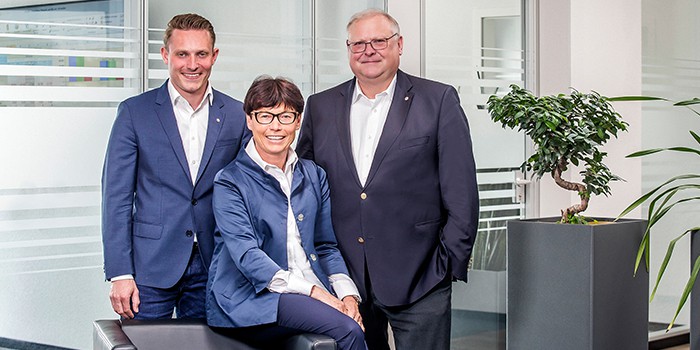 Bild mit den Familienmitglieder im Unternehmen Eberle Hald